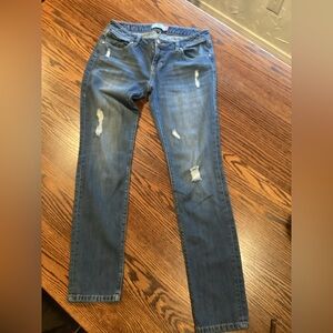 CAbi Slim Boyfriend Blue Distressed Jeans
